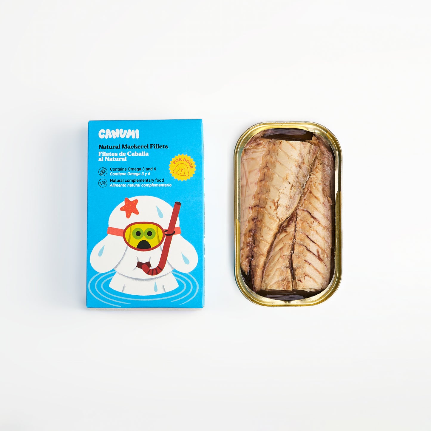 Canumi Mackerel Fillets Fish Topper for Dogs and Cats