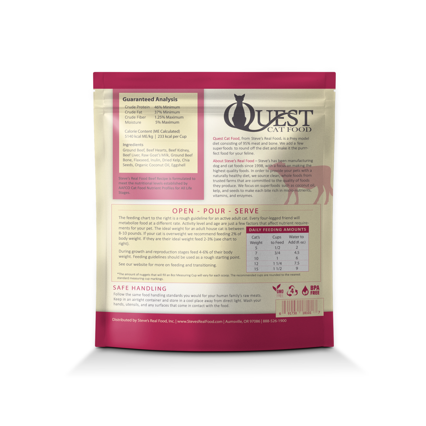 Quest Prey Model Freeze Dried Raw Nuggets for Cats