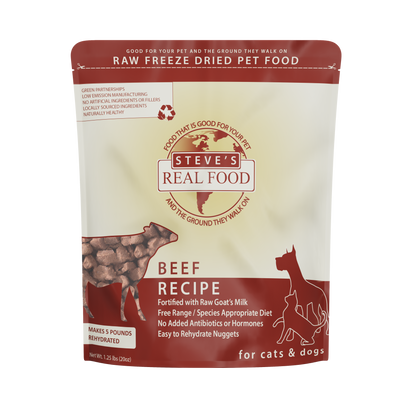 Steve's Real Food Raw Freeze Dried Nuggets for Cats & Dogs