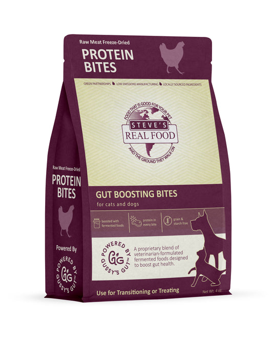 Steve's Real Food Freeze Dried Gut Health Treats for Dogs and Cats