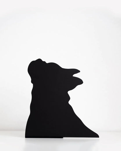 Donarturo - Teste Di Carne | Dog Silhouette Book End