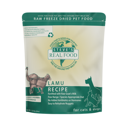 Steve's Real Food Raw Freeze Dried Nuggets for Cats & Dogs