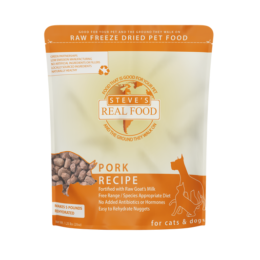 Steve's Real Food Raw Freeze Dried Nuggets for Cats & Dogs