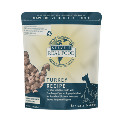 Steve's Real Food Raw Freeze Dried Nuggets for Cats & Dogs