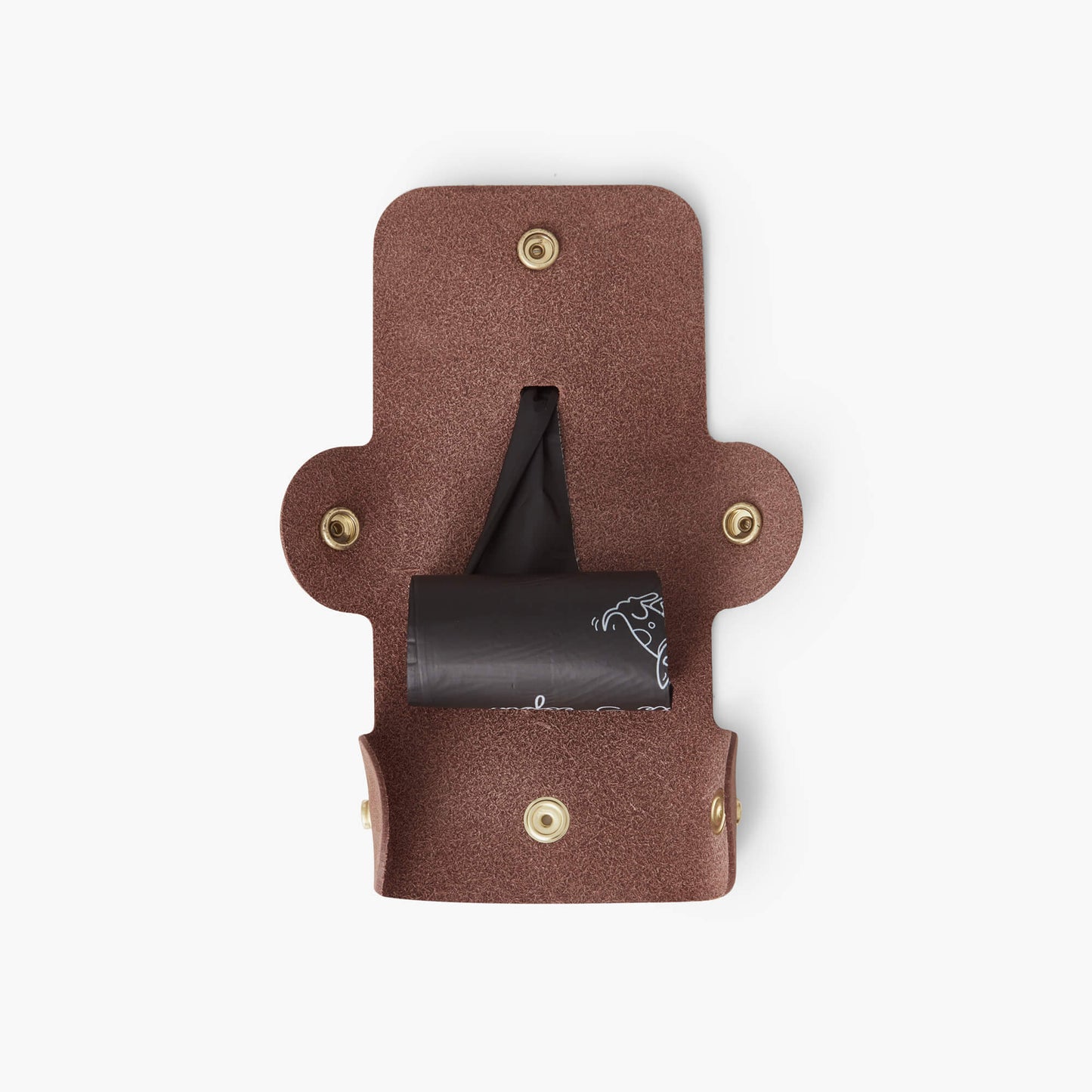 Denjo - Stockholm Leather Poop Bag Dispenser in Hazel