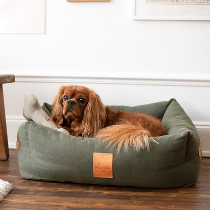 Denjo - Dog Bed Classic Nest with Leather Details