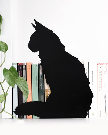 Donarturo - Una Sagoma | Cat Silhouette Book End